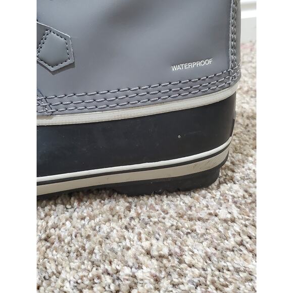 SOREL Caribou fleece-trimmed nubuck and rubber snow boots Women's Size 5 - Picture 2 of 9